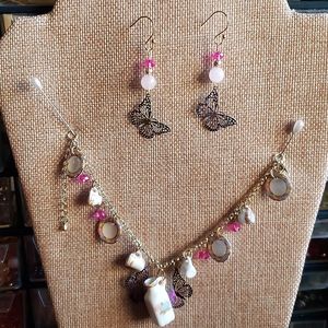 Bracelet and earrings set